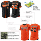 Custom Black Cream Reversible Button-Down Baseball Jersey photo 3