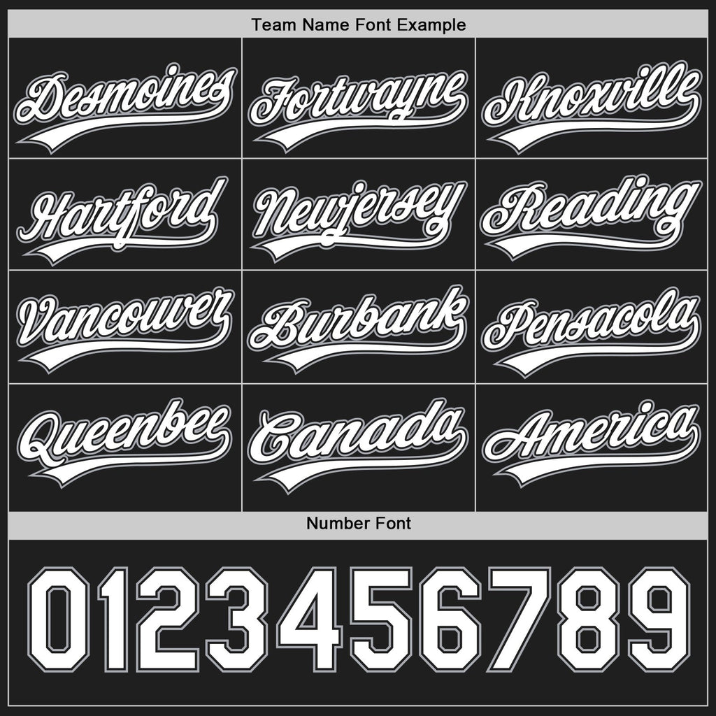 Custom Black White Black Pinstripe Reversible Button-Down Baseball Jersey photo 4