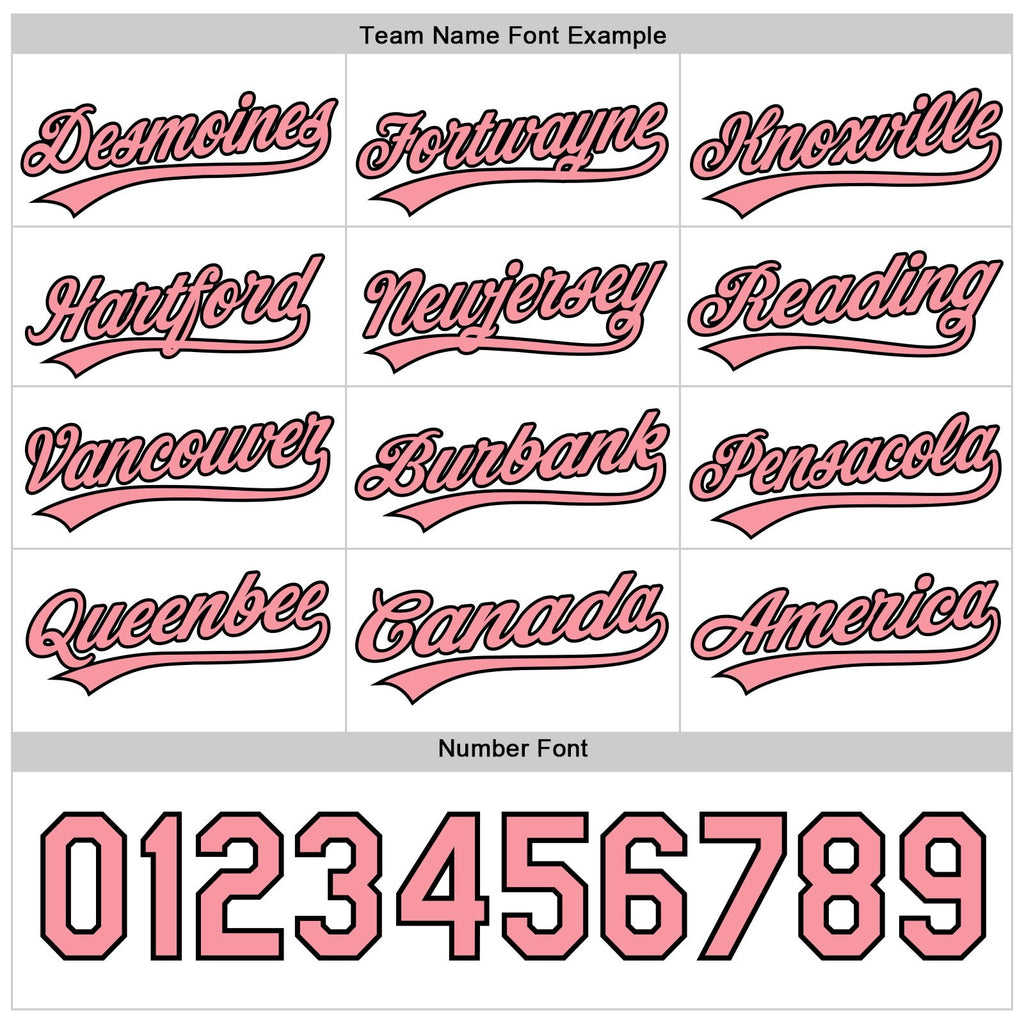 Custom Black Medium Pink-White Reversible Button-Down Baseball Jersey photo 5