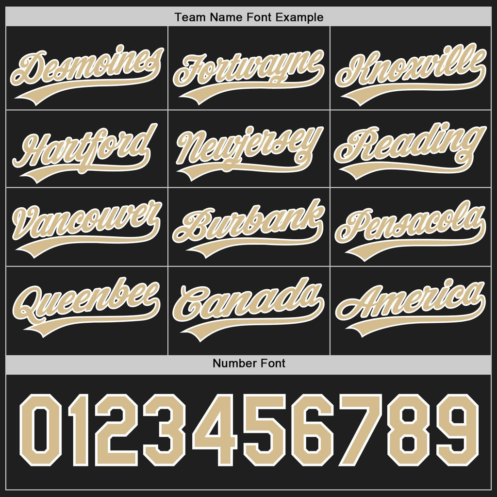 Custom Black Vegas Gold-White Reversible Button-Down Baseball Jersey photo 4