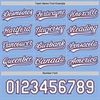 Custom Red Light Blue Reversible Button-Down Baseball Jersey photo 5
