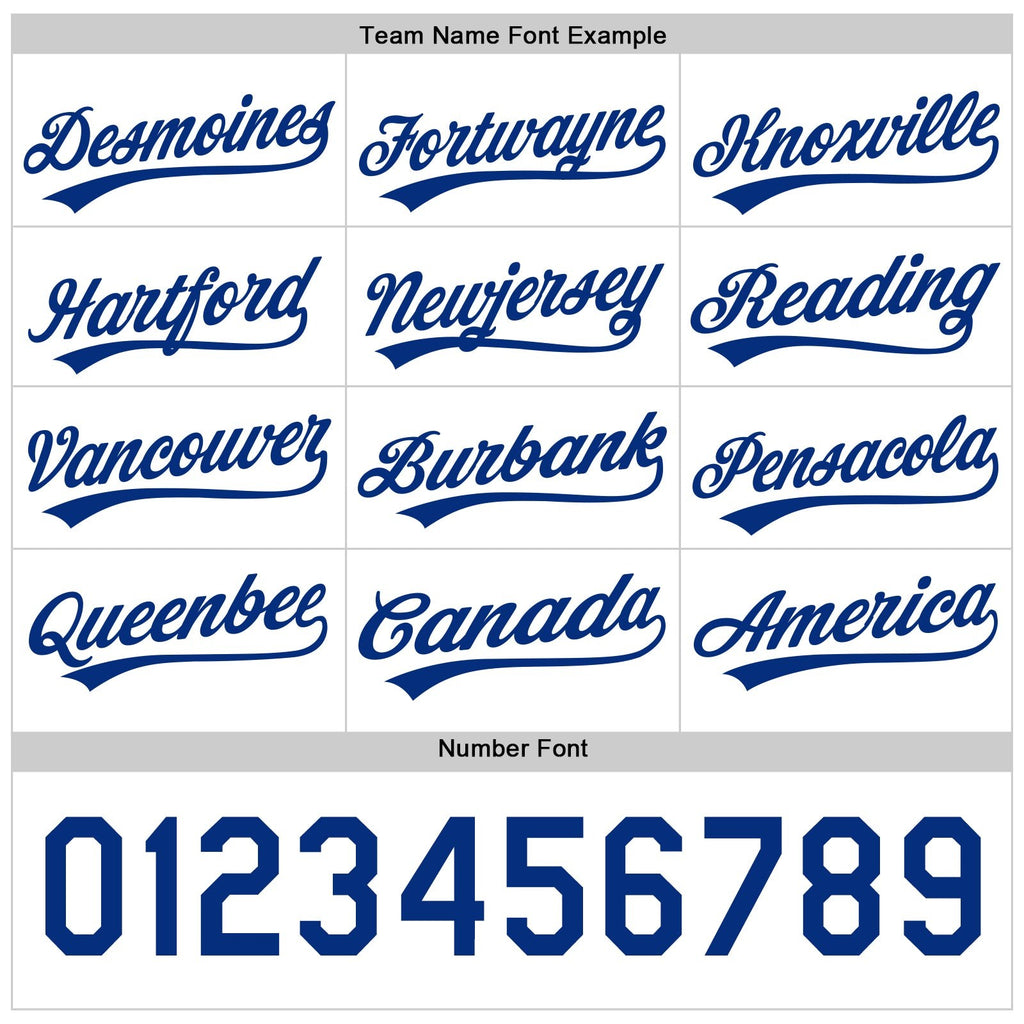 Custom Royal-White Reversible Button-Down Baseball Jersey photo 5