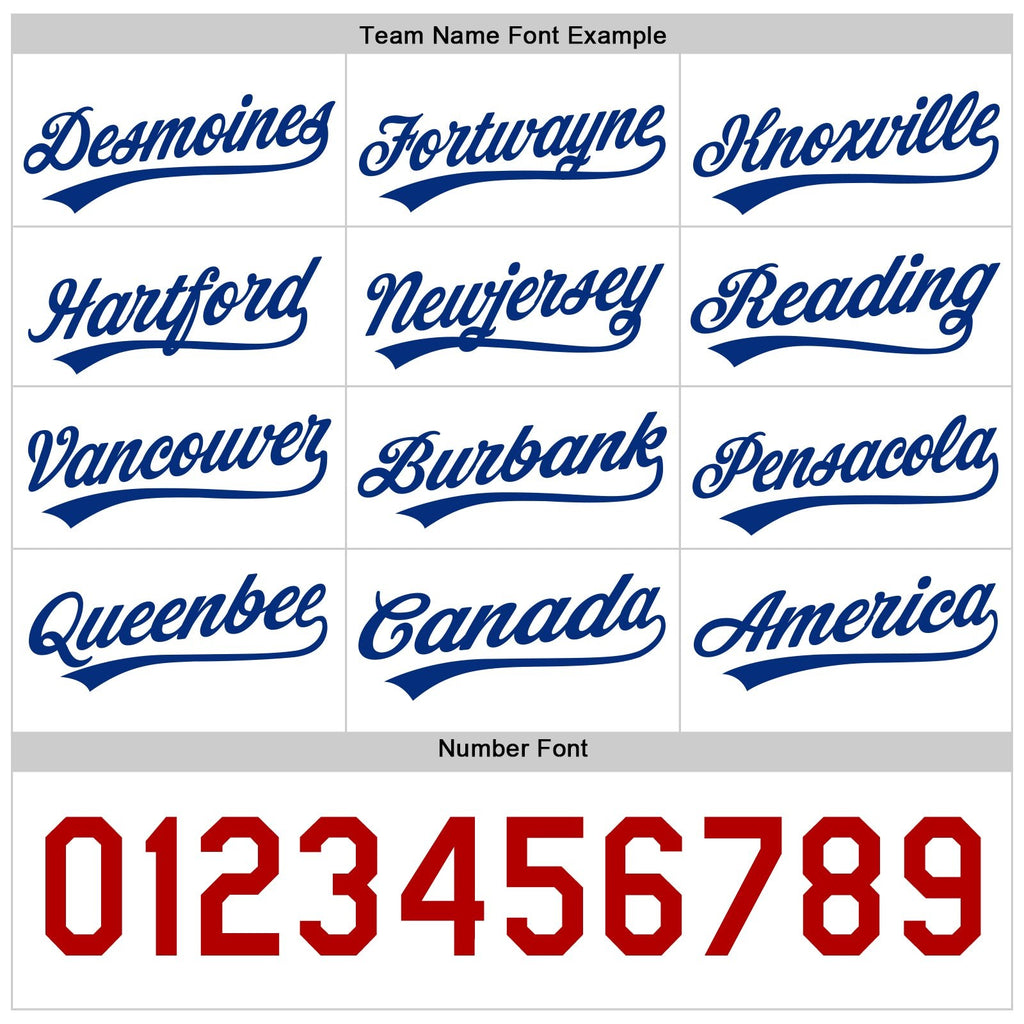Custom Royal White-Red Reversible Button-Down Baseball Jersey photo 5