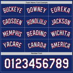 Custom Royal Light Blue Reversible Button-Down Baseball Jersey photo 4
