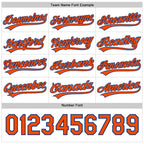 Custom Royal Orange-White Reversible Button-Down Baseball Jersey photo 5