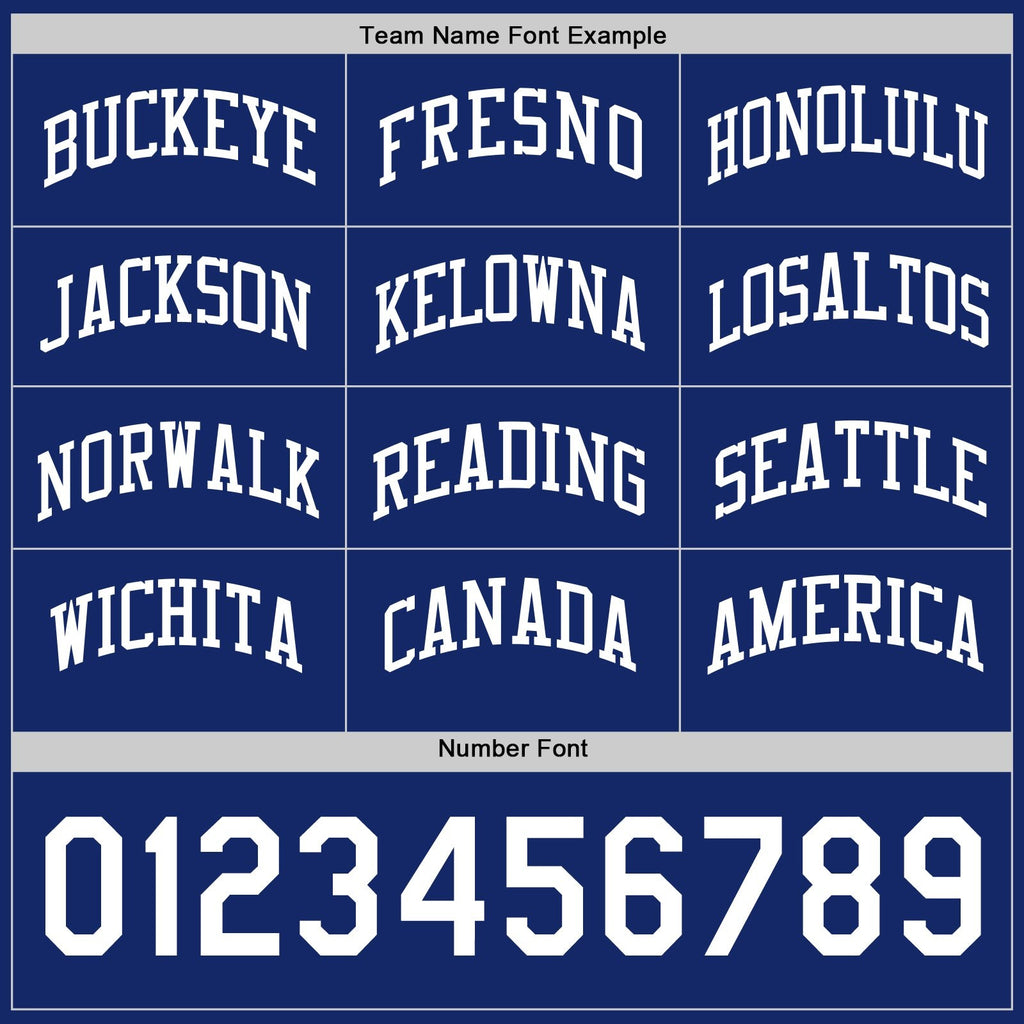 Custom Royal-White Reversible Button-Down Baseball Jersey photo 4