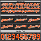 Custom Black Orange Pinstripe-White Side Panels Reversible Double Side Sublimation Basketball Set Jersey photo 5