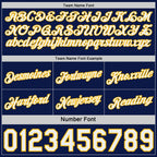 Custom Navy Gold Pinstripe-White Side Panels Reversible Double Side Sublimation Basketball Set Jersey photo 5
