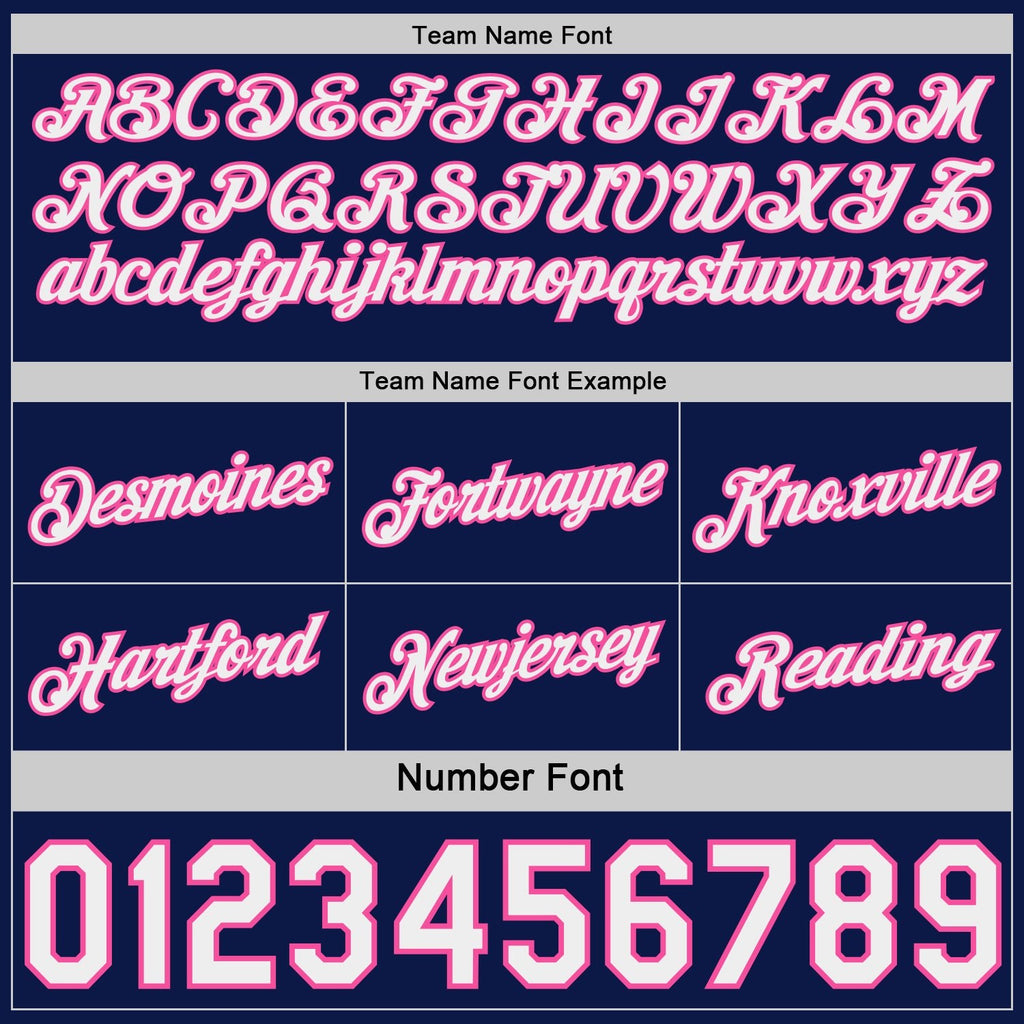 Custom Navy Pink Pinstripe-White Side Panels Reversible Double Side Sublimation Basketball Set Jersey photo 5