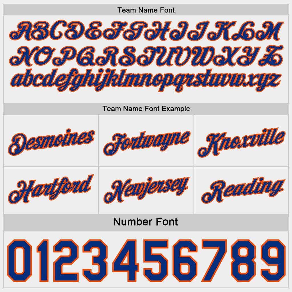 Custom Royal Orange Pinstripe-White Side Panels Reversible Double Side Sublimation Basketball Set Jersey photo 6