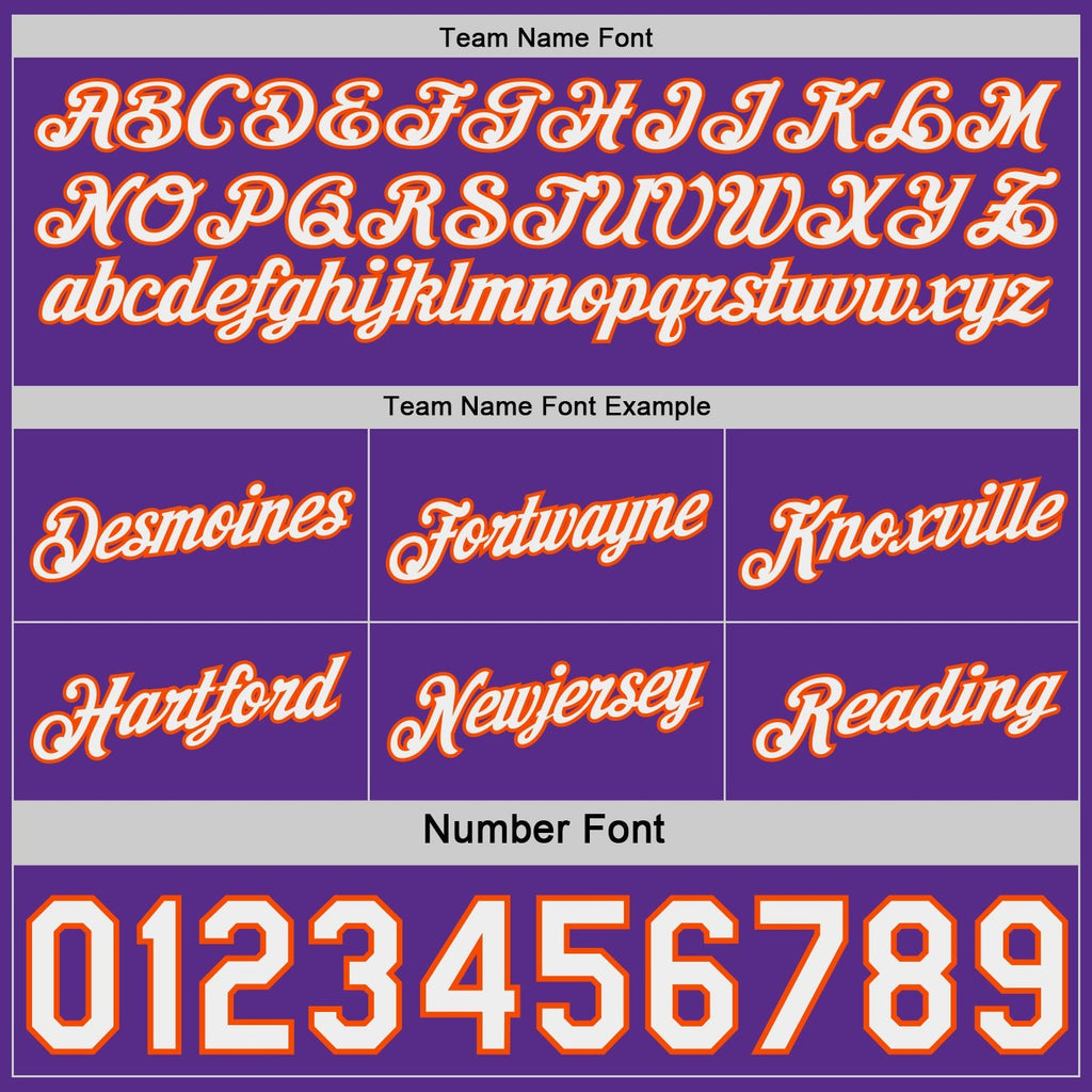 Custom Purple Orange Pinstripe-White Side Panels Reversible Double Side Sublimation Basketball Set Jersey photo 5