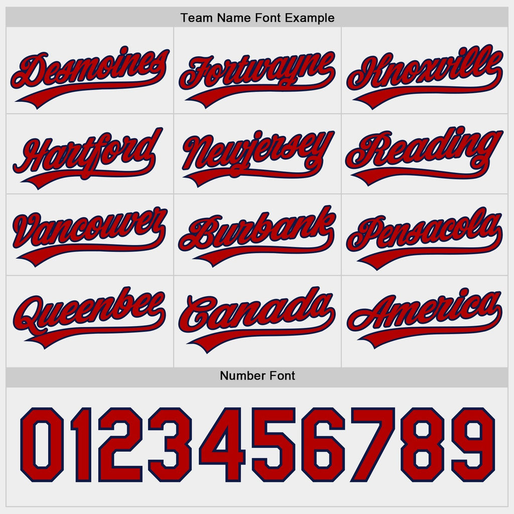 Custom Navy Red-White Reversible Button-Down Baseball Jersey photo 6
