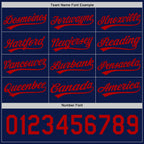Custom Navy Cream Reversible Button-Down Baseball Jersey photo 5