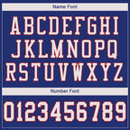 Custom Royal White-Red Mesh Authentic Football Jersey photo 4