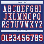 Custom Royal White-Red Mesh Authentic Football Jersey photo 4