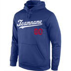 Custom Stitched Royal White-Red Sports Pullover Sweatshirt Hoodie photo 3