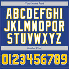 Custom Stitched Royal Gold-White Sports Pullover Sweatshirt Hoodie photo 4