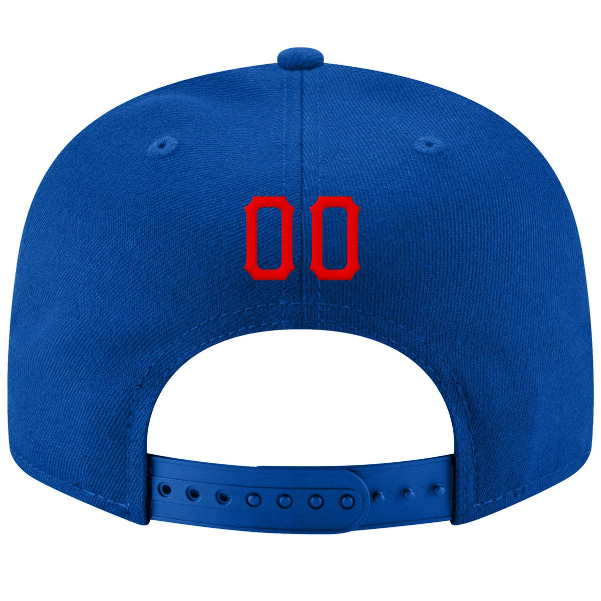 Custom Royal Red-White Stitched Adjustable Snapback Hat photo 3