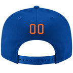 Custom Royal Orange-White Stitched Adjustable Snapback Hat photo 3