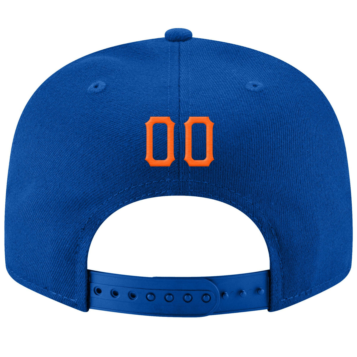 Custom Royal Orange-White Stitched Adjustable Snapback Hat photo 3