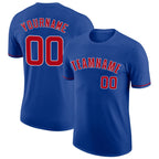 Custom Royal Red-White Performance T-Shirt photo 1