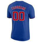 Custom Royal Red-White Performance T-Shirt photo 5