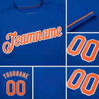 Custom Royal Orange-White Performance T-Shirt detail