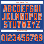 Custom Royal Orange-White Performance T-Shirt photo 2