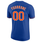 Custom Royal Orange-White Performance T-Shirt photo 5