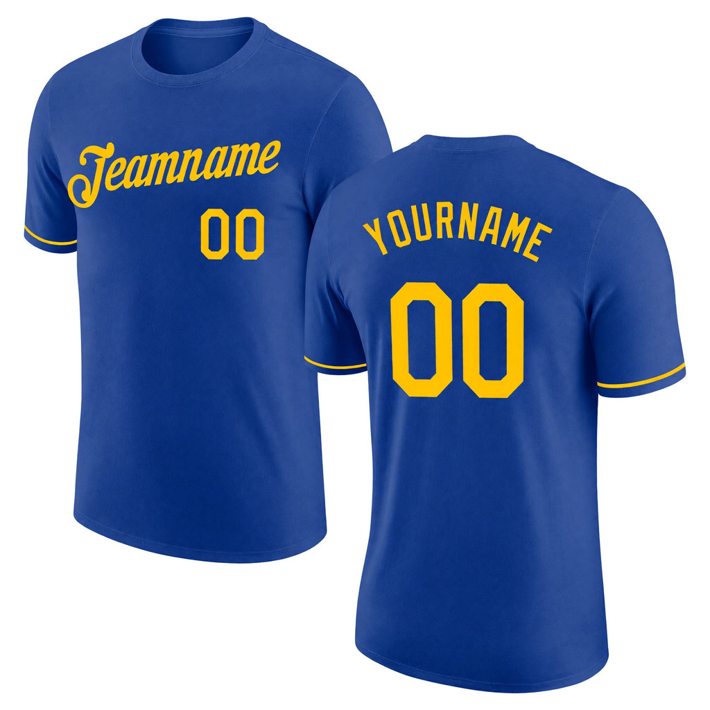Custom Royal Gold Performance T-Shirt