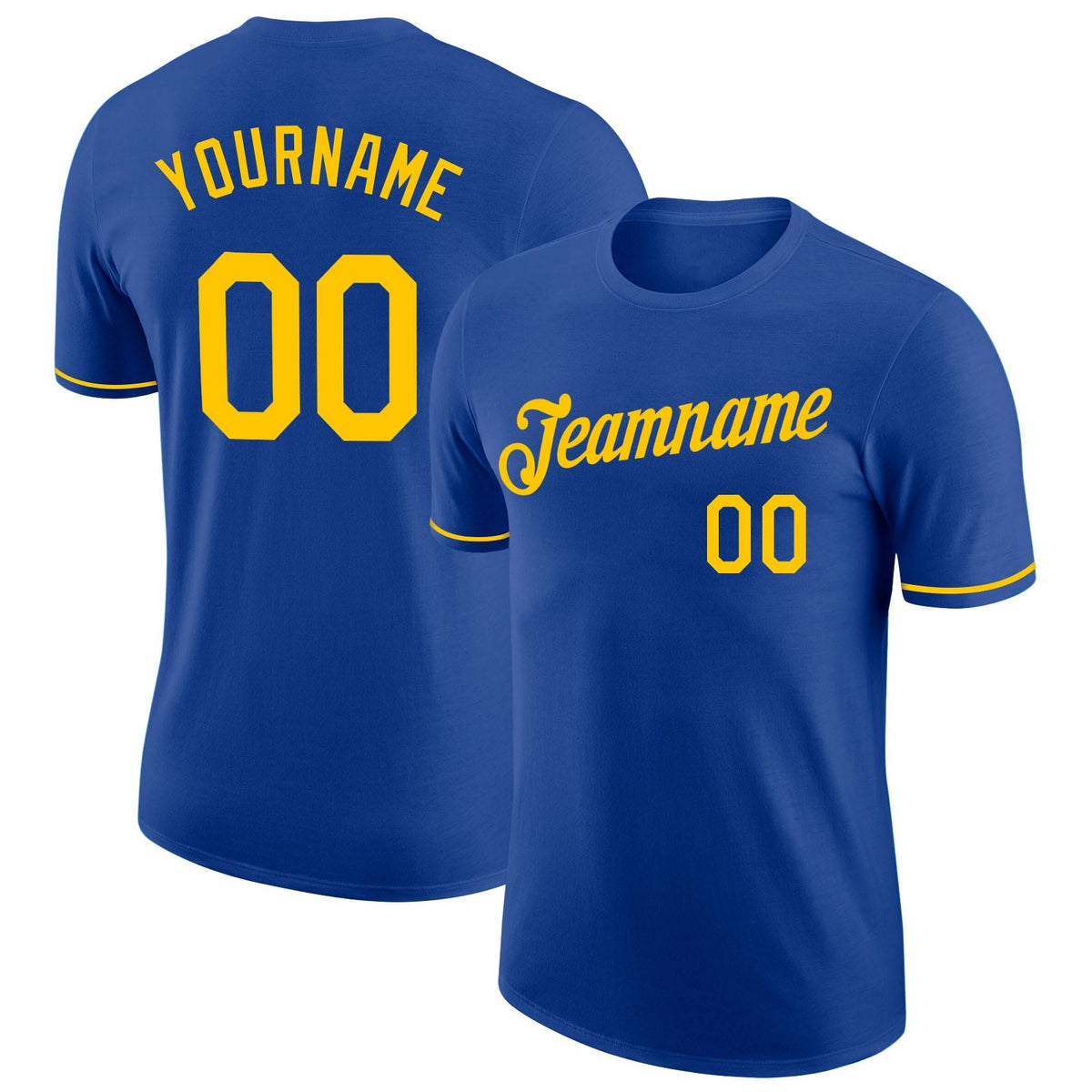 Custom Royal Gold Performance T-Shirt photo 1