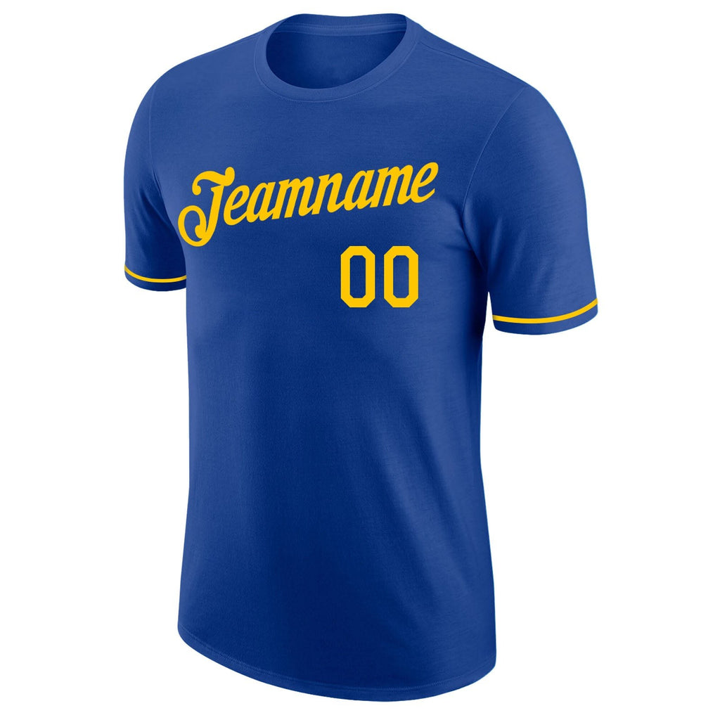 Custom Royal Gold Performance T-Shirt photo 4