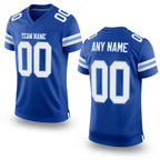 Custom Royal White-Light Blue Mesh Authentic Football Jersey