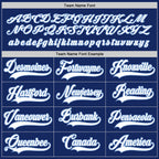 Custom Royal White-Light Blue Hockey Jersey photo 5