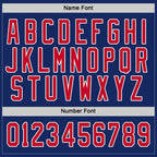 Custom Royal Red-White Hockey Jersey photo 4