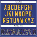 Custom Royal Royal-Gold Mesh Authentic Football Jersey photo 3