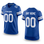 Custom Royal White Mesh Authentic Football Jersey