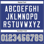 Custom Royal Gray-White Mesh Authentic Football Jersey photo 4