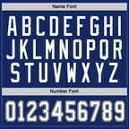 Custom Royal White-Black Hockey Jersey photo 2