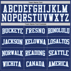 Custom Stitched Royal White Pinstripe White-Light Blue Sports Pullover Sweatshirt Hoodie photo 3