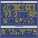 Custom Stitched Royal Royal-Gold Sports Pullover Sweatshirt Hoodie photo 3