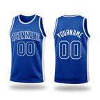Custom Royal Royal-White Authentic Throwback Basketball Jersey
