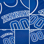 Custom Royal Royal-White Authentic Throwback Basketball Jersey detail