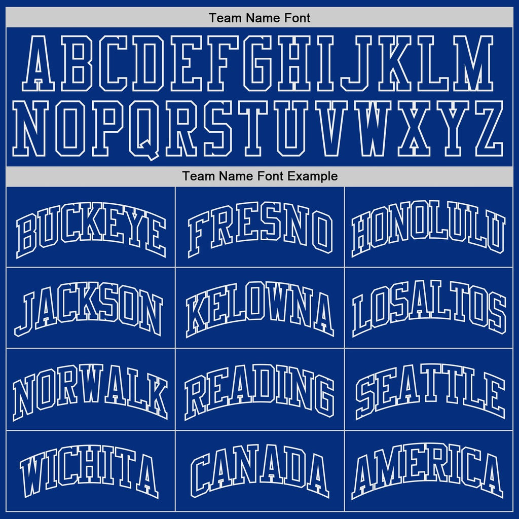 Custom Royal Royal-White Authentic Throwback Basketball Jersey photo 3