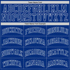 Custom Royal Royal-White Authentic Throwback Basketball Jersey photo 3