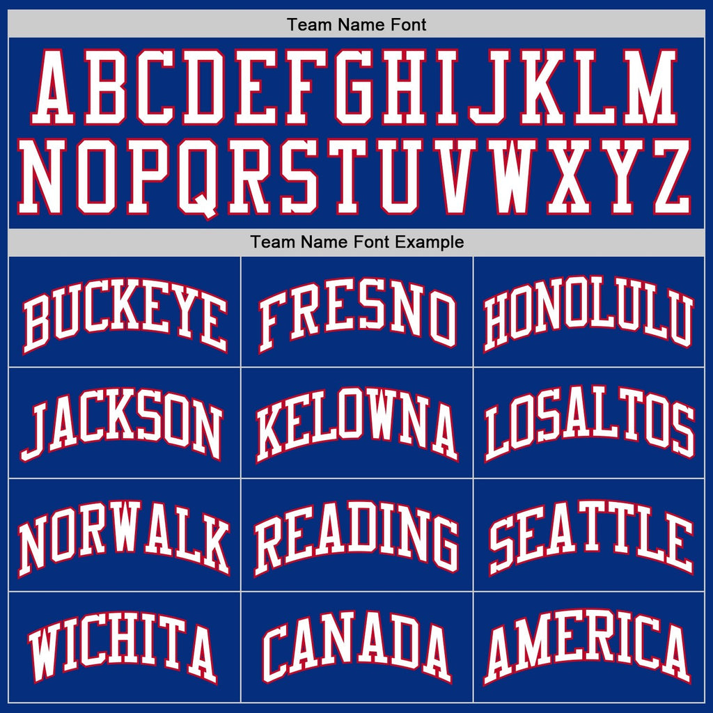 Custom Royal White-Red Authentic Throwback Basketball Jersey photo 3