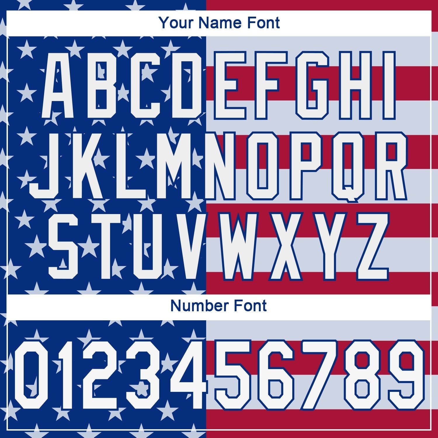 Custom Royal White-Red 3D American Flag Performance T-Shirt photo 3