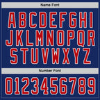 Custom Royal Red-White Hockey Jersey photo 3