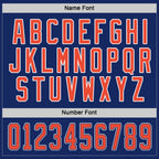 Custom Royal Orange-White Hockey Jersey photo 3
