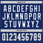 Custom Royal White-Black Hockey Jersey photo 3